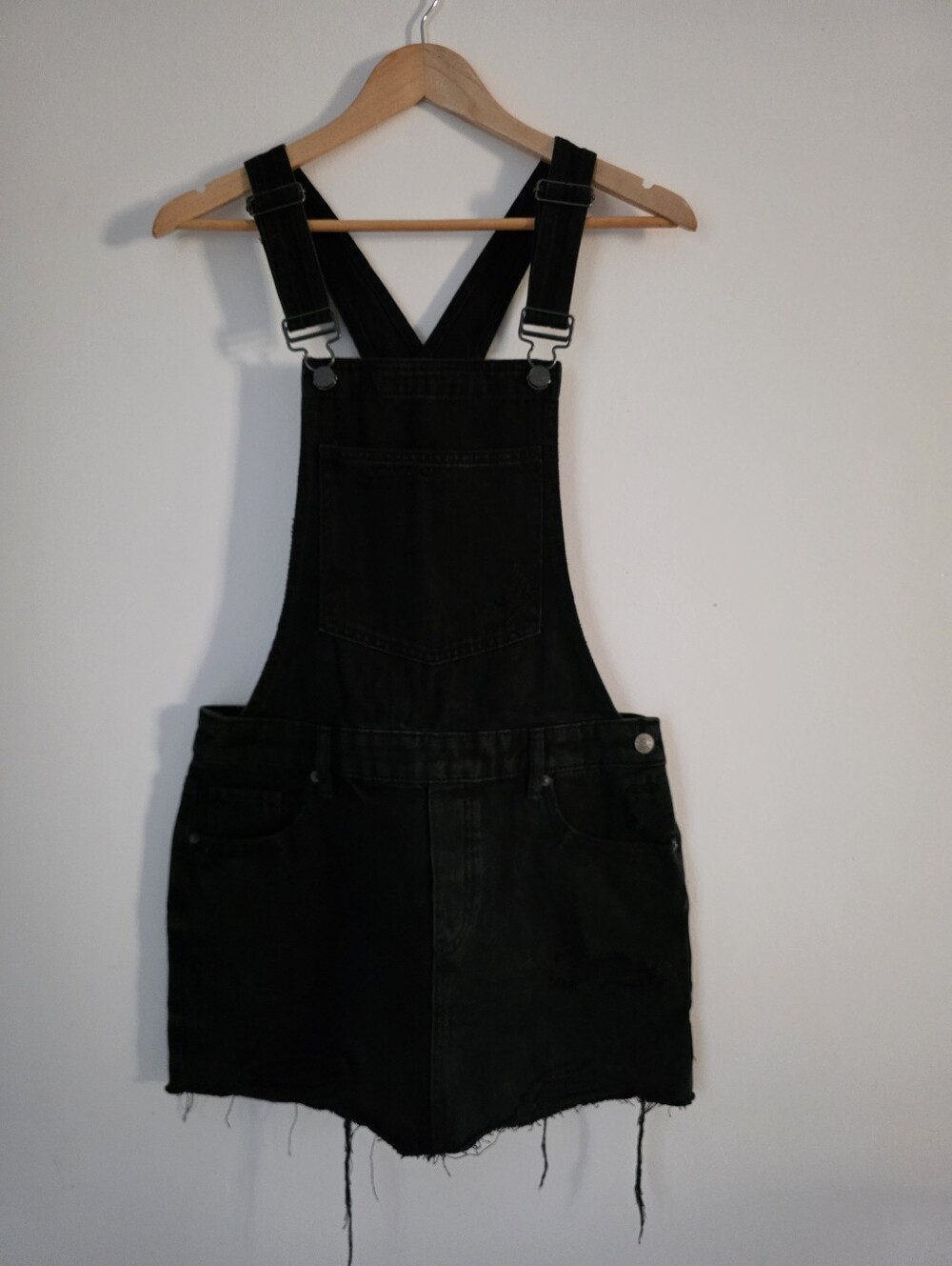 Garage Black Jeans Overall Skirt
